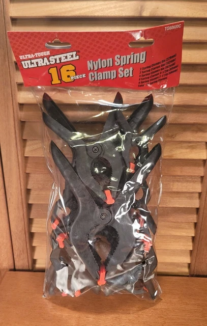 16PK Spring Clamps Heavy Duty Plastic Muslin Clamps Photo Studio Wood Working