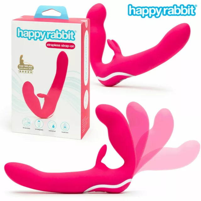 Happy Rabbit Strapless Strap-On Rabbit Vibe Strapon Vaginale Vibrante Vibratore