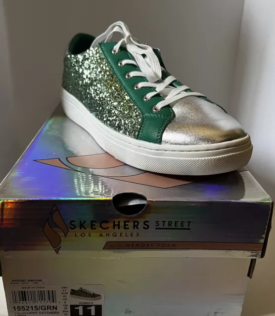 Skechers Glitter Slip-On Shoes- Goldie Glitz & Bitz
