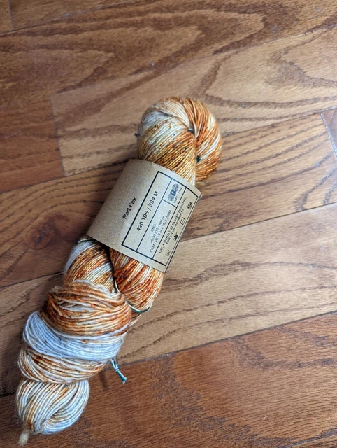 Madelinetosh TML TWEED red 🦊 fox  420yd sock 90/8/2; SW merino/viscose/nylon