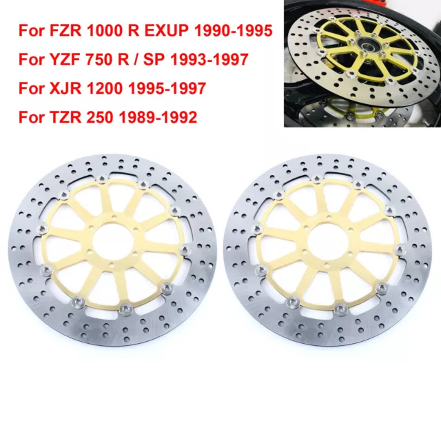 For Yamaha FZR 1000 R EXUP 1990-1995 XJR 1200 1995-1998 Round Front Brake Discs