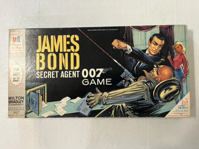Vintage 1964 JAMES BOND Secret Agent 007 Board Game Milton Bradley-Unopened