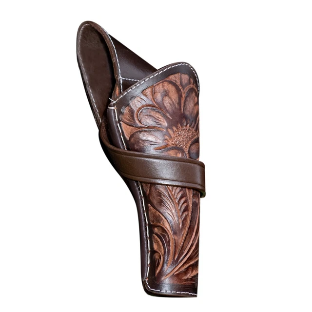 Barsony Black Leather Cross-Draw Holster (CR6BL) – Fits Ruger Revolvers: Blackhawk, GP100, SP101, Redhawk & More