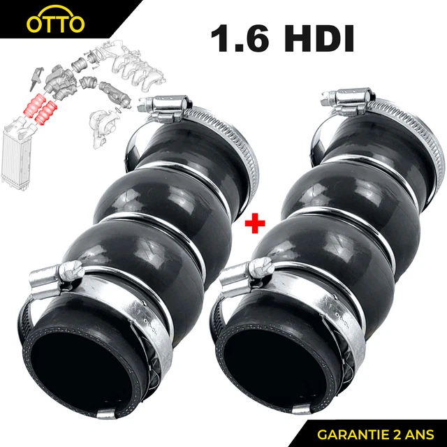 Manchon de Tuyau D'Air Turbo en Caoutchouc pour 206 207 307 308 407 EXPERT PARTNER 1.6 Hdi 1434C8 pour Manchon Turbo 1.6 Hdi Joint Turbo 1.6 Hdi C4 Turbo Air 993563 Goma