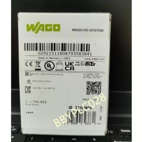 New WAGO 750-602 Power Supply PLC Module 750-602