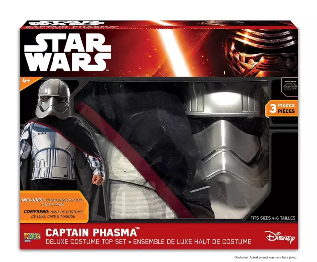 Star Wars Captain Phasma Child's costume, Darth Vader ,storm Trooper Imprl Team.