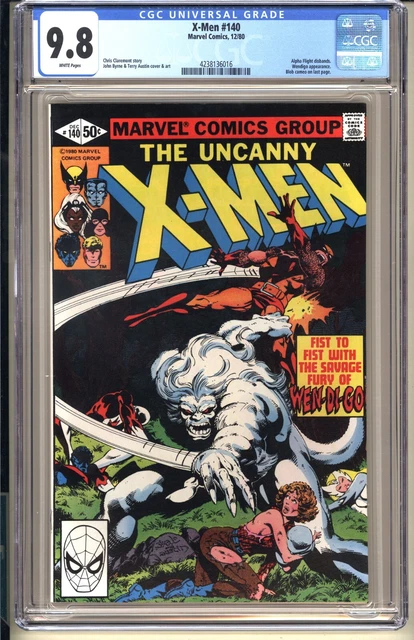Uncanny X-Men #140 CGC 9.8 WP NM/MT Marvel Comic 1980 Byrne Wolverine Wendigo v1
