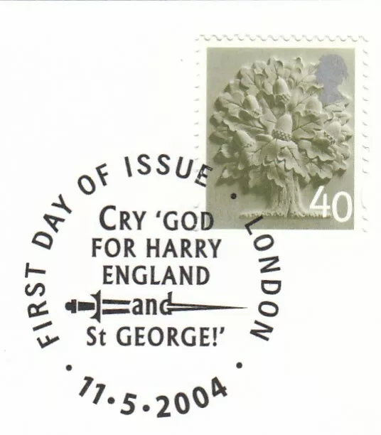(82319) GB England Used 40p Definitive 2004 ON PIECE