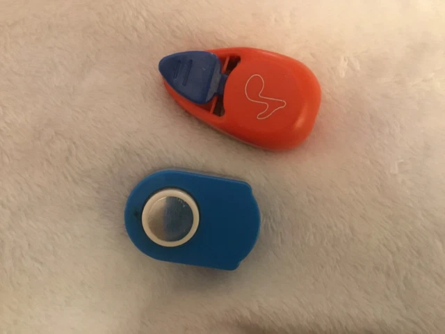 Lote de 2 punzones de papel álbum de recortes - círculo, nota musical