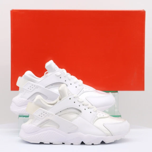 Nike Air Huarache Womens Trainers White Pure Platinum Rrp £120 Gr