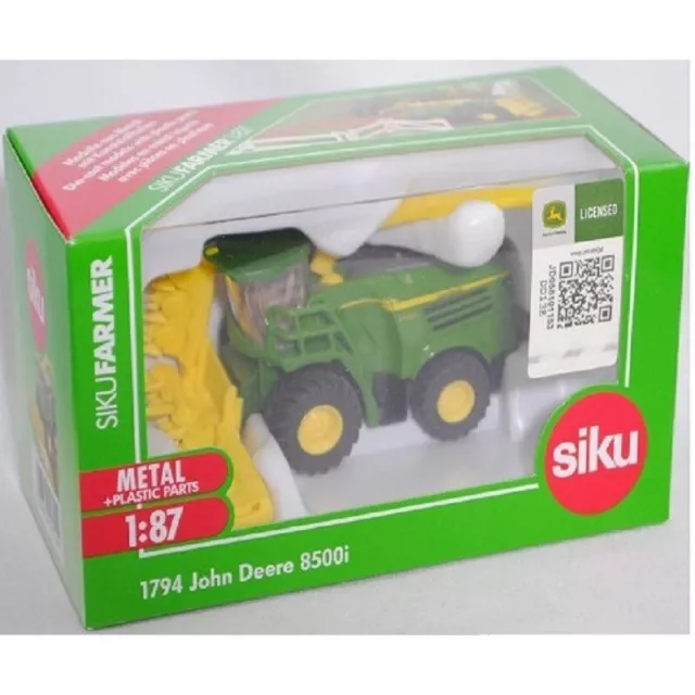 Siku Diecast Model 1:87 Scale - 1794 John Deere 8500i Forage Harvester