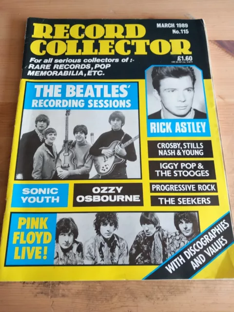 Record Collector Magazine  No 115 Mar 1989 Beatles Iggy Pop Ozzy Pink Floyd