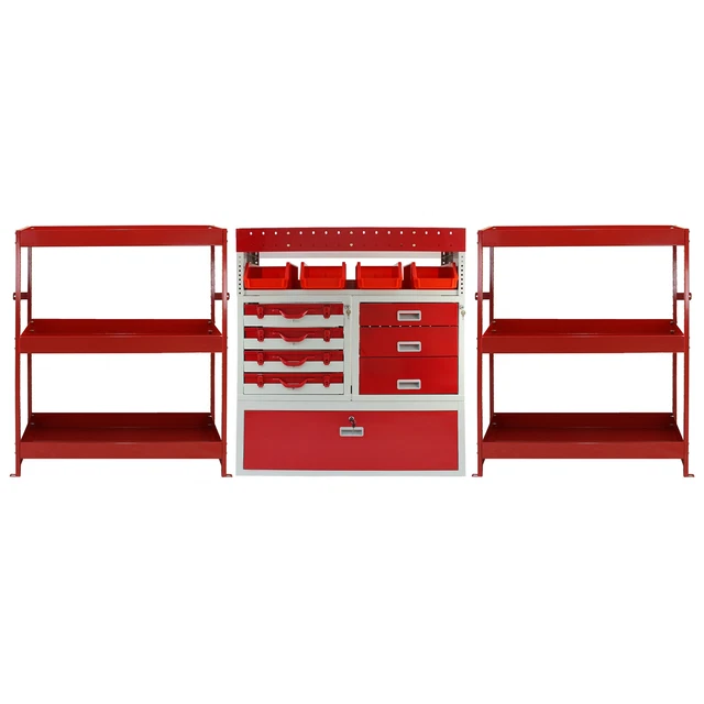 Unità scaffalature furgone scaffalature portautensili in metallo e organizzatore scaffali cassetti per veicoli