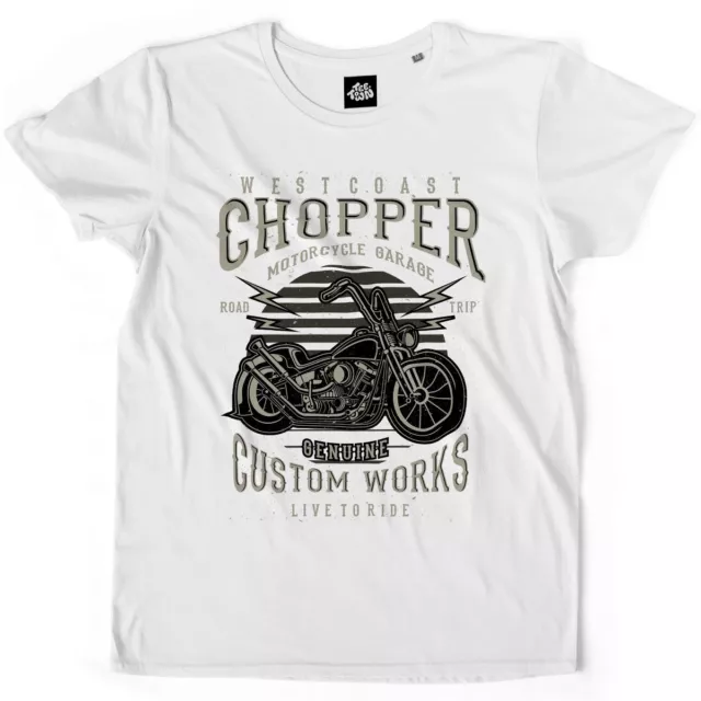 TEETOWN - T SHIRT HOMME - Westcoast Chopper - Biker Bike Rock Motorcycle