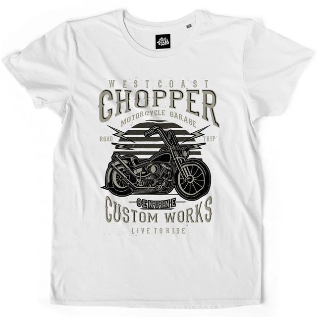 TEETOWN - T SHIRT HOMME - Westcoast Chopper - Biker Bike Rock Motorcycle