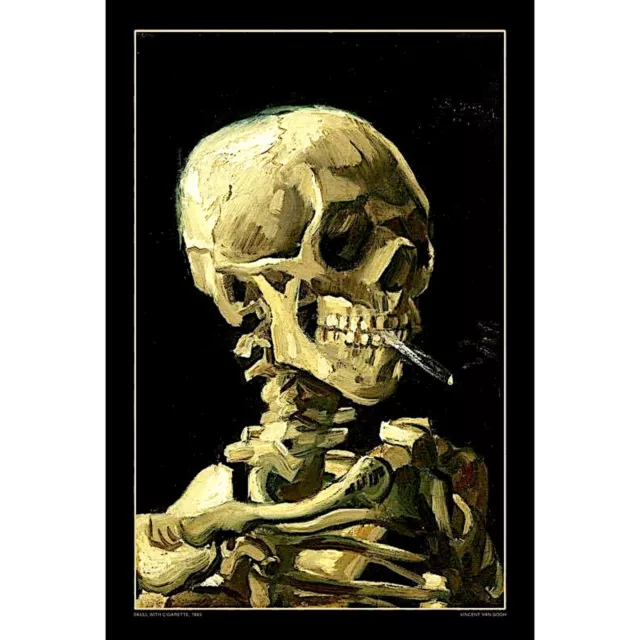 Vincent Van Gogh Skull Poster 24 x 36