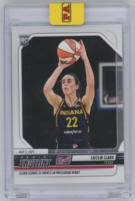 2024 INSTANT WNBA #1 CAITLIN CLARK INDIANA FEVER ROOKIE RC DEBUTTO ...