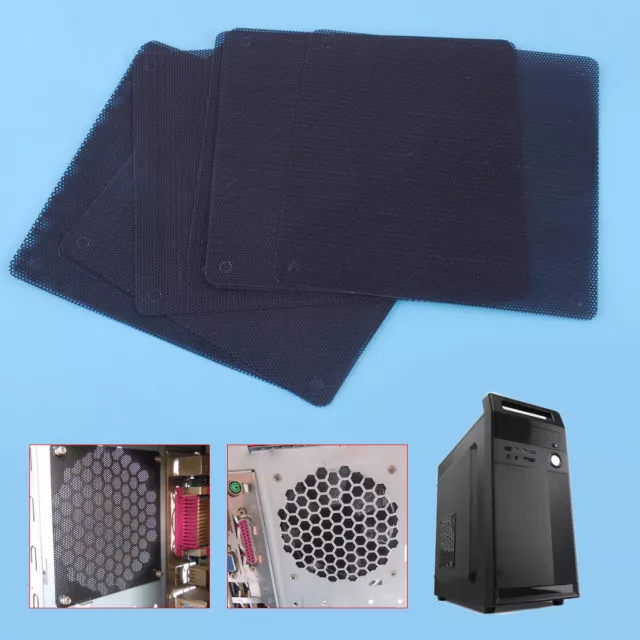 10pc 120mm Computer PC Dustproof Cooler Fan Case Cover Dust Filter Mesh Grill Pd