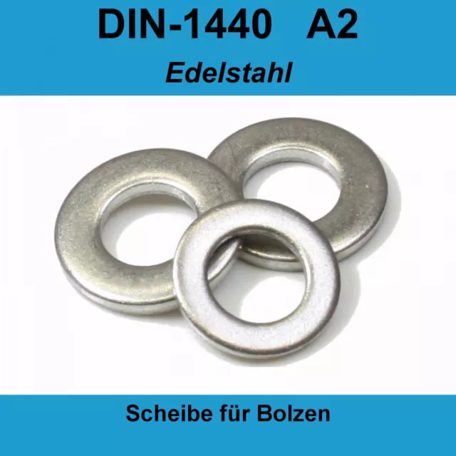 M8 DIN 1440 Unterlegscheiben A2 Edelstahl Scheiben Bolzen ISO8738 M 6 20-500 St.