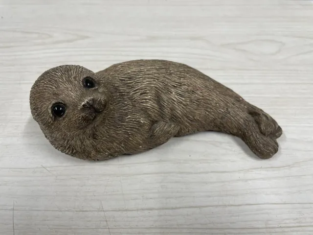 1981 Sandcast Harp Seal ~Sea Lion~ Figurine From Collectors Estate