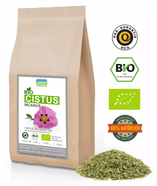 Bio Cistus Incanus Tee Zistrose Zistrosenkraut Bio Qualität 250 g