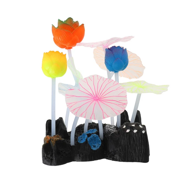 Fish Hideaway Flower Rockery Miniture Decoration Fish Tank Castle
