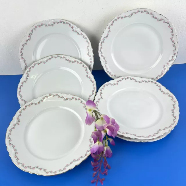 Richard Ginori Set di 6 piatti piattini antichi servizio in porcellana anni 30