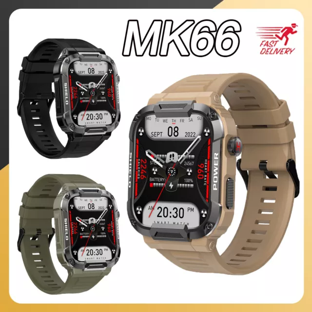 Mk66 Gard Pro Ultra Smart Watch Montre de fitness robuste étanche à l'eau  et à la poussière