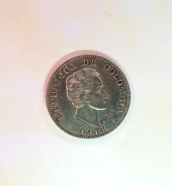 Coin 50 CENTAVOS 1913 REPUBLICA DE COLOMBIA