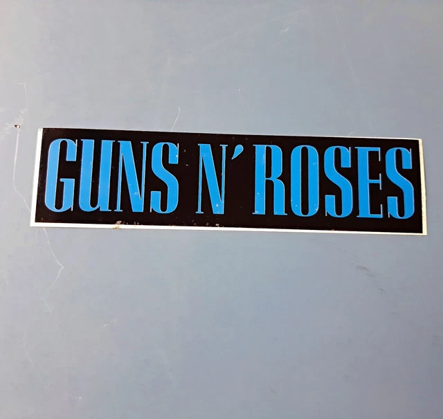 GUNS N ROSES AXL adesivo (LOGO BLU PICCOLO) sticker vintage originale ...