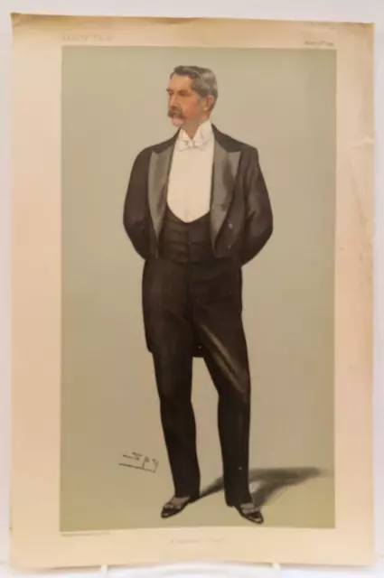 Original SPY Vanity Fair "A Diplomatic Cousin"American Diplomat Henry White 1899