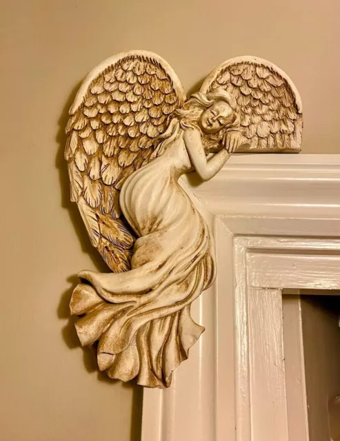 Guardian Angel Door/Window ornament....left side  9 1/2" H.... in nice condition