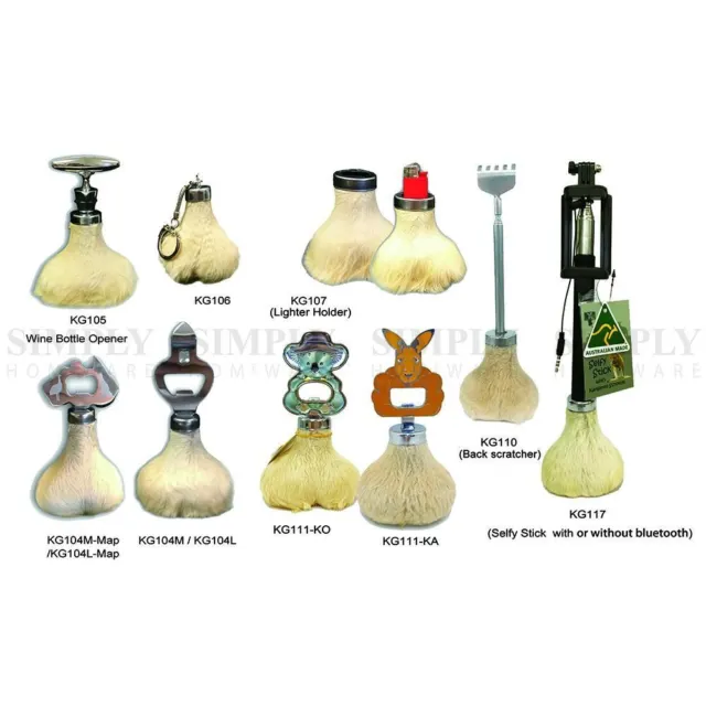 Kangaroo Scrotum Balls Genuine Bottle Opener Skin Australian Aussie Souvenir