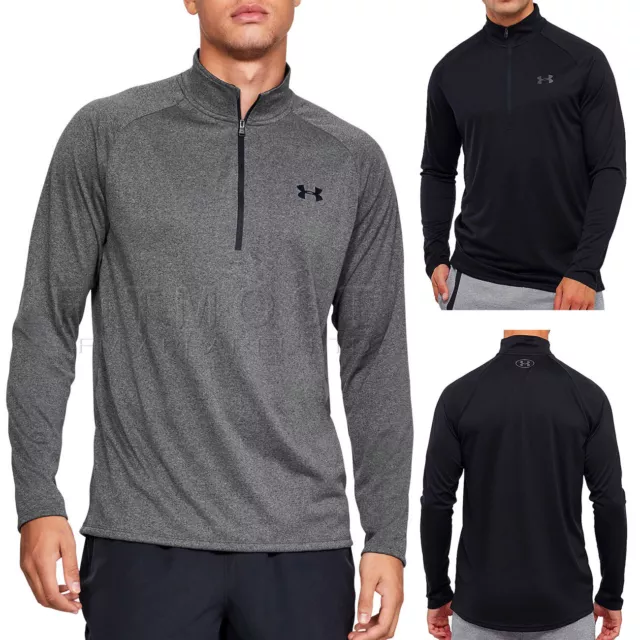 Under Armour Mens UA Tech 2.0 Half Zip Quick Dry Long Sleeve Training Gear Top