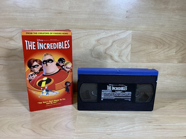 THE INCREDIBLES VHS Video Cassette Disney Pixar 2005 Rare J5076 ...