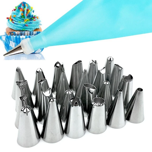 26 piezas/juego de bolsa de hielo reutilizable bolsa de masa crema decoración de pasteles aprox//,@