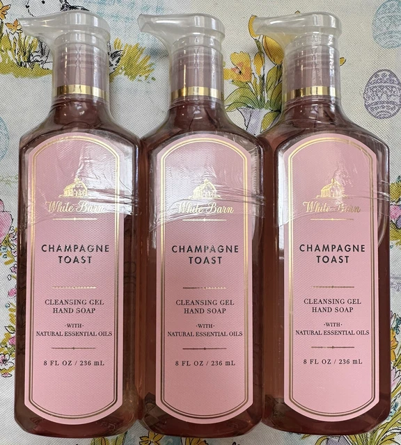 Paquete De 3 Jabón De Manos Gel De Limpieza De Tostadas De Champán Baño Y Cuerpo Funciona 8 Oz ¡Nuevo!