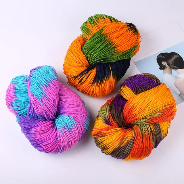 17 Colors DIY Hand Wool Yarn Crochet knitting Yarn Craft Baby Soft 50G CA