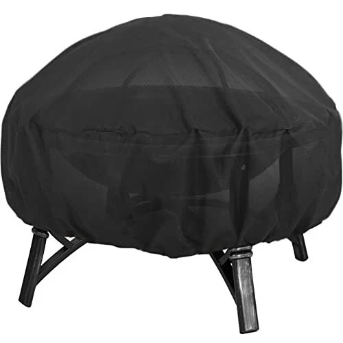 KISEER Fire Pit Cover Heavy Duty Waterproof Round Fire Pit Bowl Cover with Th...
