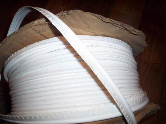 AUTO Seat Upholstery WHITE WELT CORD Vinyl 5/32" 12 yards FREE shipping
