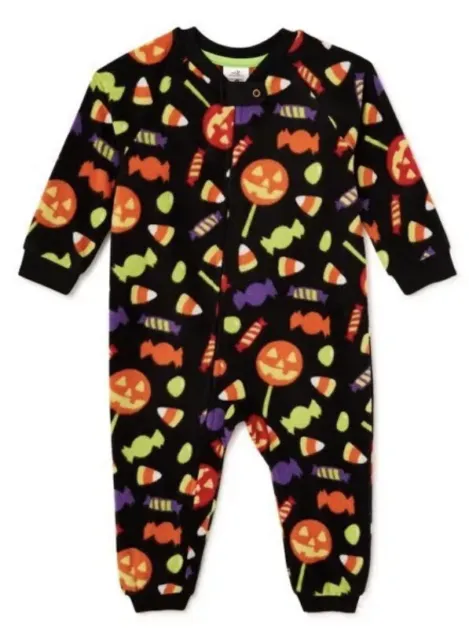 Halloween One Piece Sleeper for Infants Baby  6-9 MONTHS &  12 Months  Pajamas