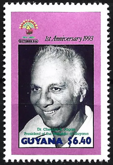 Guyana - Wahl von Cheddi Jagan Satz postfrisch 1993 Mi. 4510