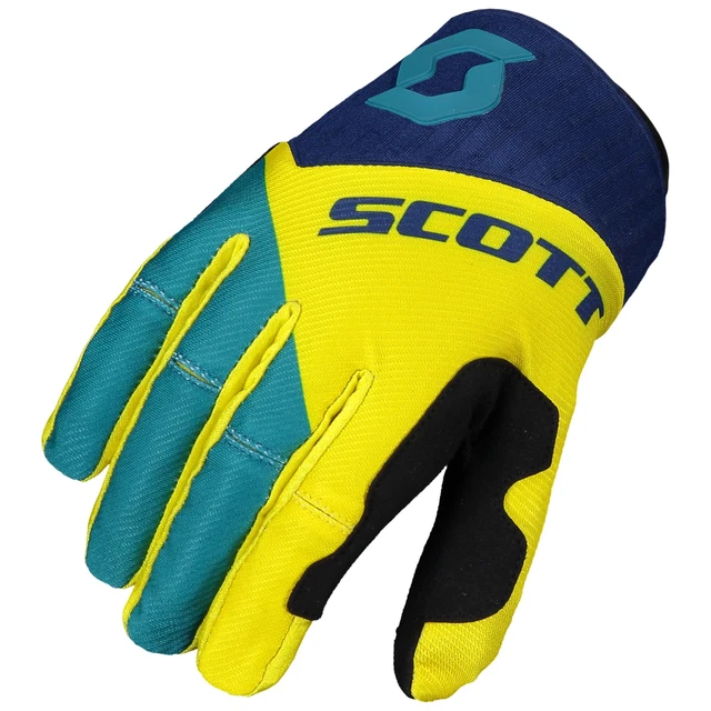 273324 Scott 450 Angled Gant Taille L Bleu / Jaune Paire Unique