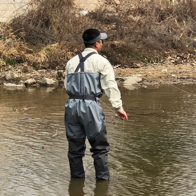WATERPROOF WADING PANTS with Boots, Fly Fishing Waders for Men