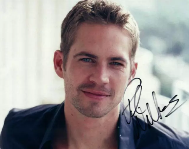 Paul Walker 8x10 Autographed signed Photo Picture and COA