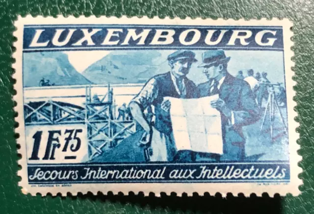 LUXEMBOURG 1935 Intellektuellenhilfe  1,75 Fr.  Mi 275  Yt 268 MNH **