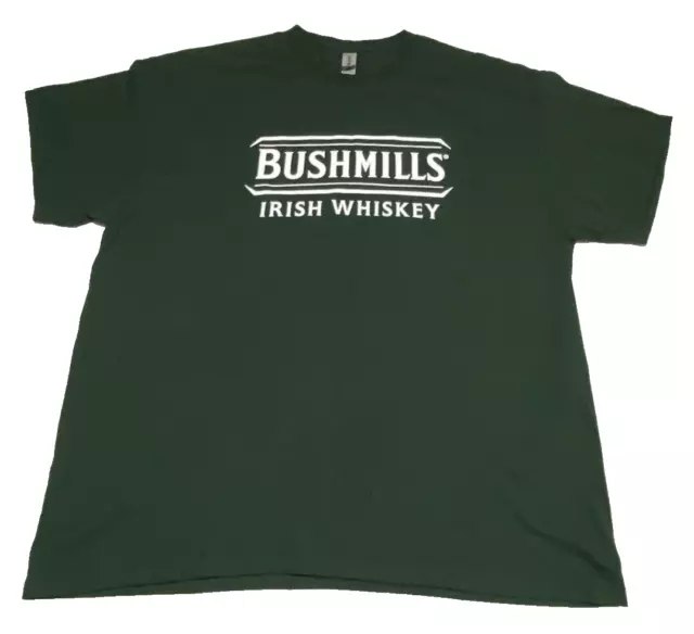 Bushmill's Irish Whiskey Shirt Mens XL Official Merchandise Green Short Sleeve