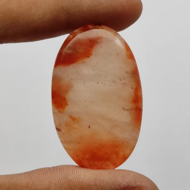 Orange Aventurin Cabochon Durchscheinend Designer Edelstein M7340