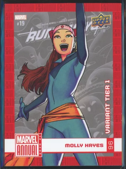 2020-21 Upper Deck UD Marvel Annual Molly Hayes Variant Tier 1 #96