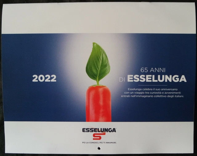 CALENDARIO ESSELUNGA 2022 65 anni di Esselunga EUR 4,00 PicClick IT
